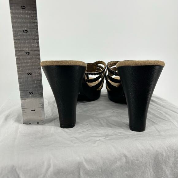 Vintage y2k Women's Brown Strappy MUDD Platform Block High Heel Sandals Sz 7.5 - Picture 9 of 9